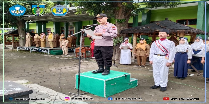 Upacara pembinaan dari Polsek Ngadiluwih